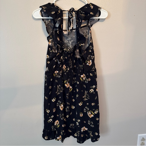 Wild Fable Floral Print Sleeveless Ruffle Apron Front Short Mini Dress Women’s M - Picture 6 of 14
